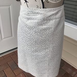 Shinny silver pencil skirt. Excellent condition